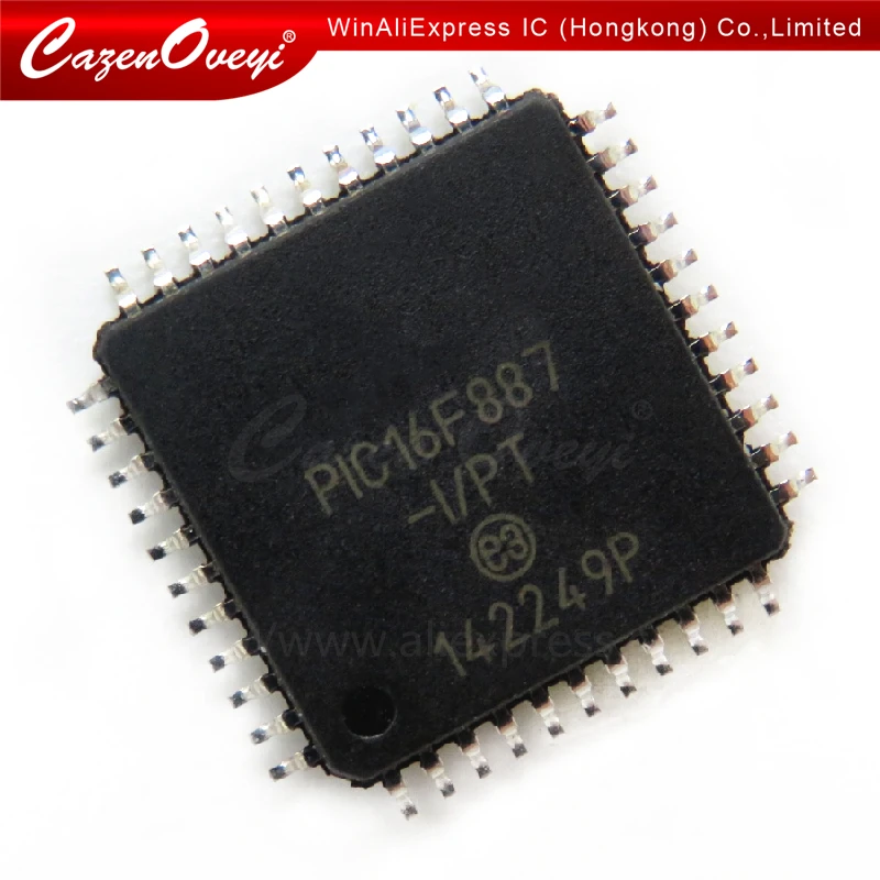 

10pcs/lot PIC16F887-I/PT PIC16F887 MCU 8BIT 14KB FLASH QFP-44 new and original In Stock