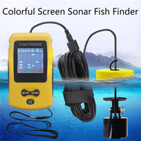 Portable Sonar Fish Finders 100M Depth Dectection Fishing Lure Lake Sea Fishing Bite Alarm Echo Sounder Fishing Sonar FishFinder