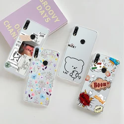 For Huawei Y6 2019 Case Shockproof Cute Silicone TPU Cover Soft Back Phone Case For Huawei Y6 2019 Y 6 Y6 Prime Pro 2019 Cases