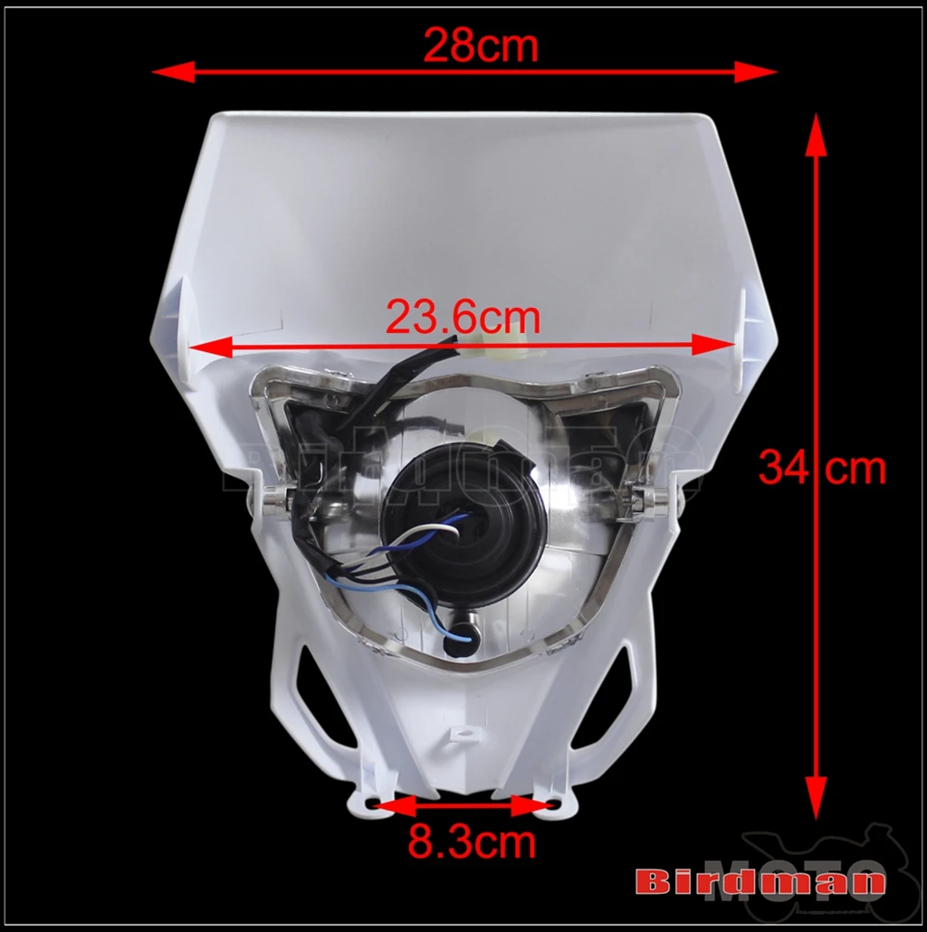12V 35W Motocross Enduro Supermoto Dirt Bike Headlight Head Light For Yamaha WR250F WR450F WRF450 YZ450F KAWASAKI KLX KX Suzuki