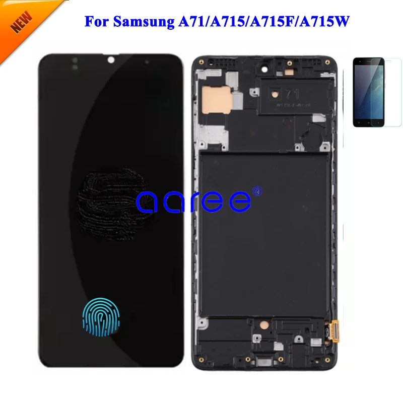 

AMOMLED OLED LCD For Samsung A71 2020 A715 LCD A715F lcd For Samsung A715 A715F LCD Screen Touch Digitizer Assembly