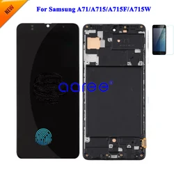 AMOMLED OLED LCD For Samsung A71 2020 A715 LCD A715F lcd For Samsung A715 A715F LCD Screen Touch Digitizer Assembly