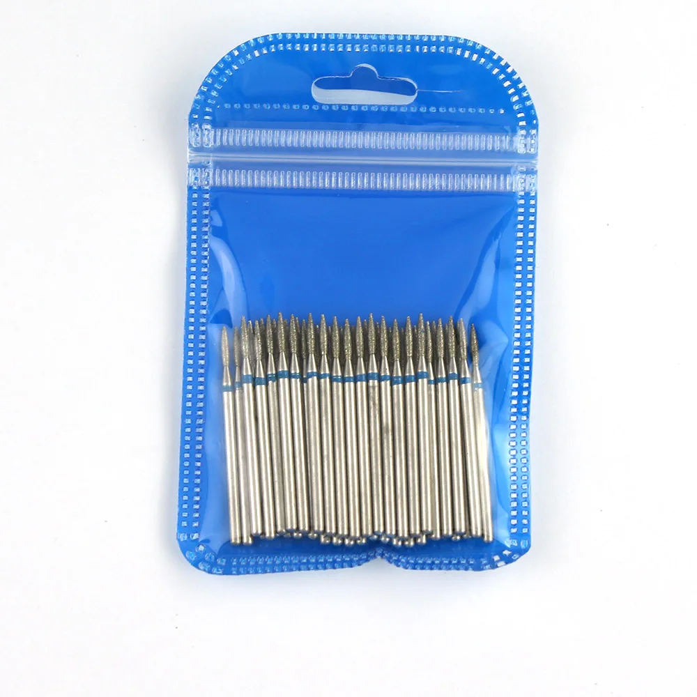 50pcs/pack Diamond Nail Drill Rotary Bits Sets Electric Mills Cutter for Manicure Pedicure Nail Art Accessoies Tool Remove