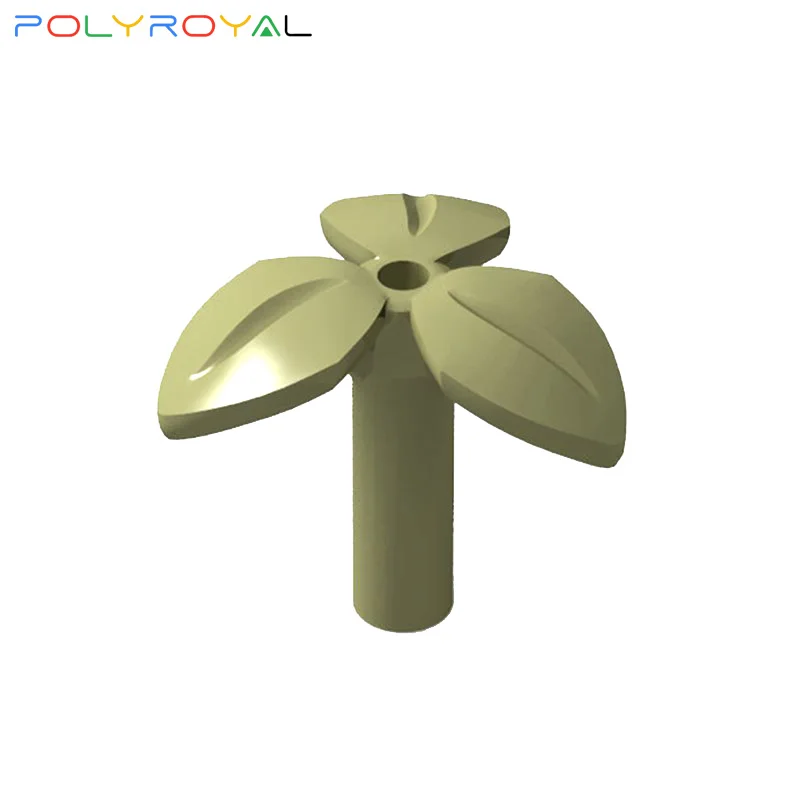 POLYROYAL Building Blocks parts Clover flowers plants potted 10 PCS MOC Compatible With brands toys for children 37695