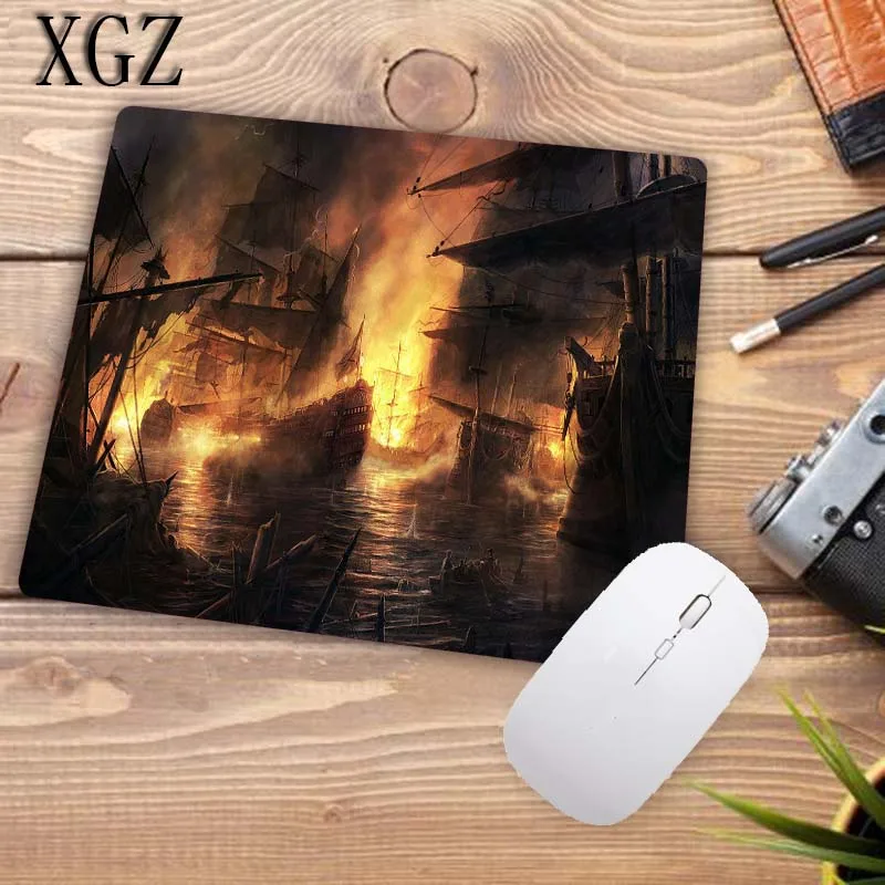 XGZ Anime Pirate Ship Cool Personalized Computer Notebook Mouse Mat Resistant Dirt 180x220mm Gaming Keyboard Mouse Pad Promotion