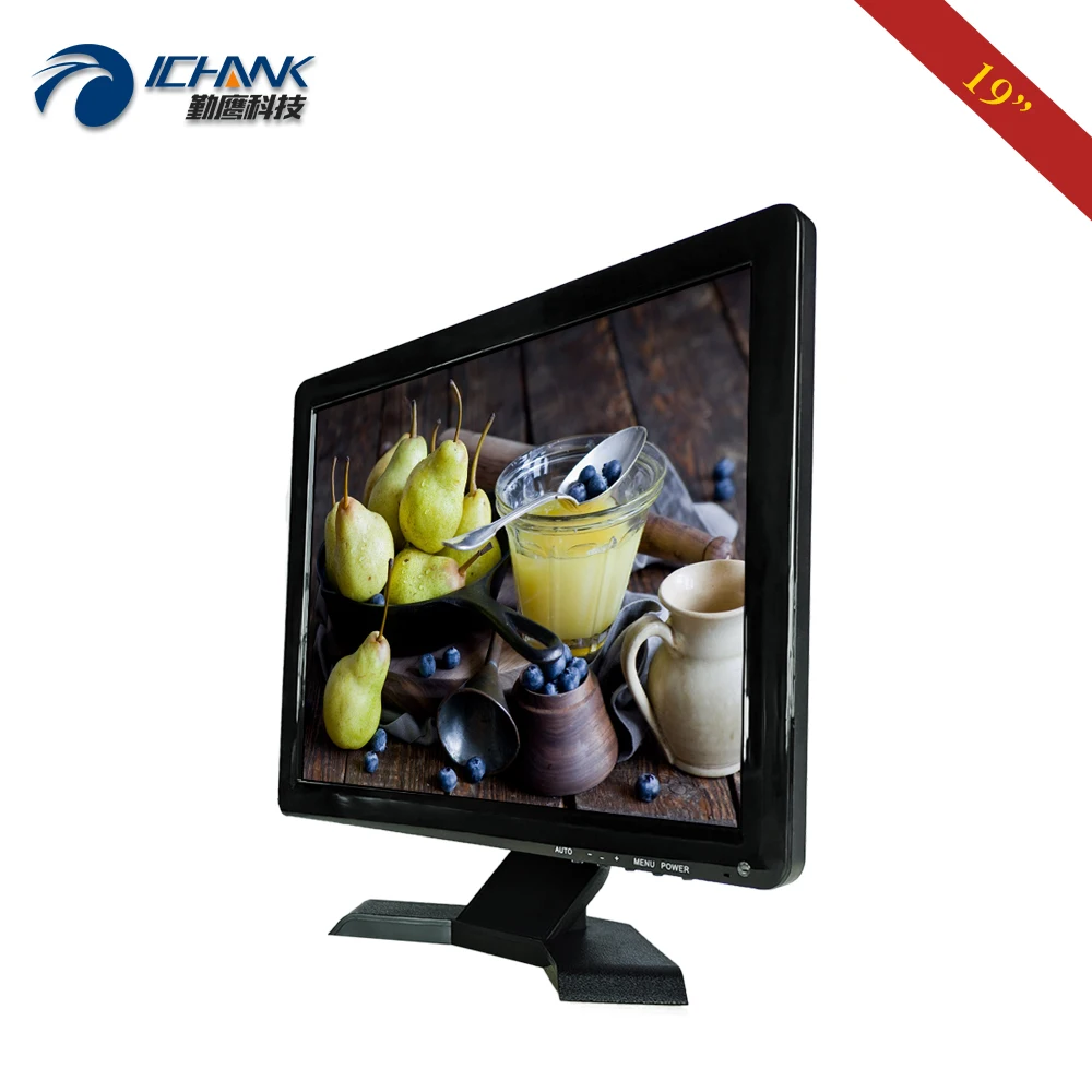 19 inch PC Monitor 1280x1024 Positive Screen HDMI-in BNC VGA Built-in Speaker USB Port Pluggable U-disk Video Player ZB190JN-591