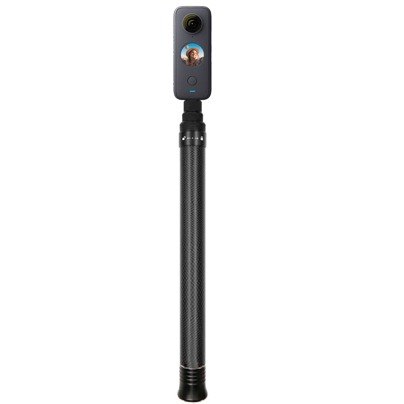 1.5m Ultra-Light Carbon Fiber Invisible Selfie Stick For Insta360 X4 X3 / ONE X2 / ONE RS / R / ONE X 2022 Brand New Accessory