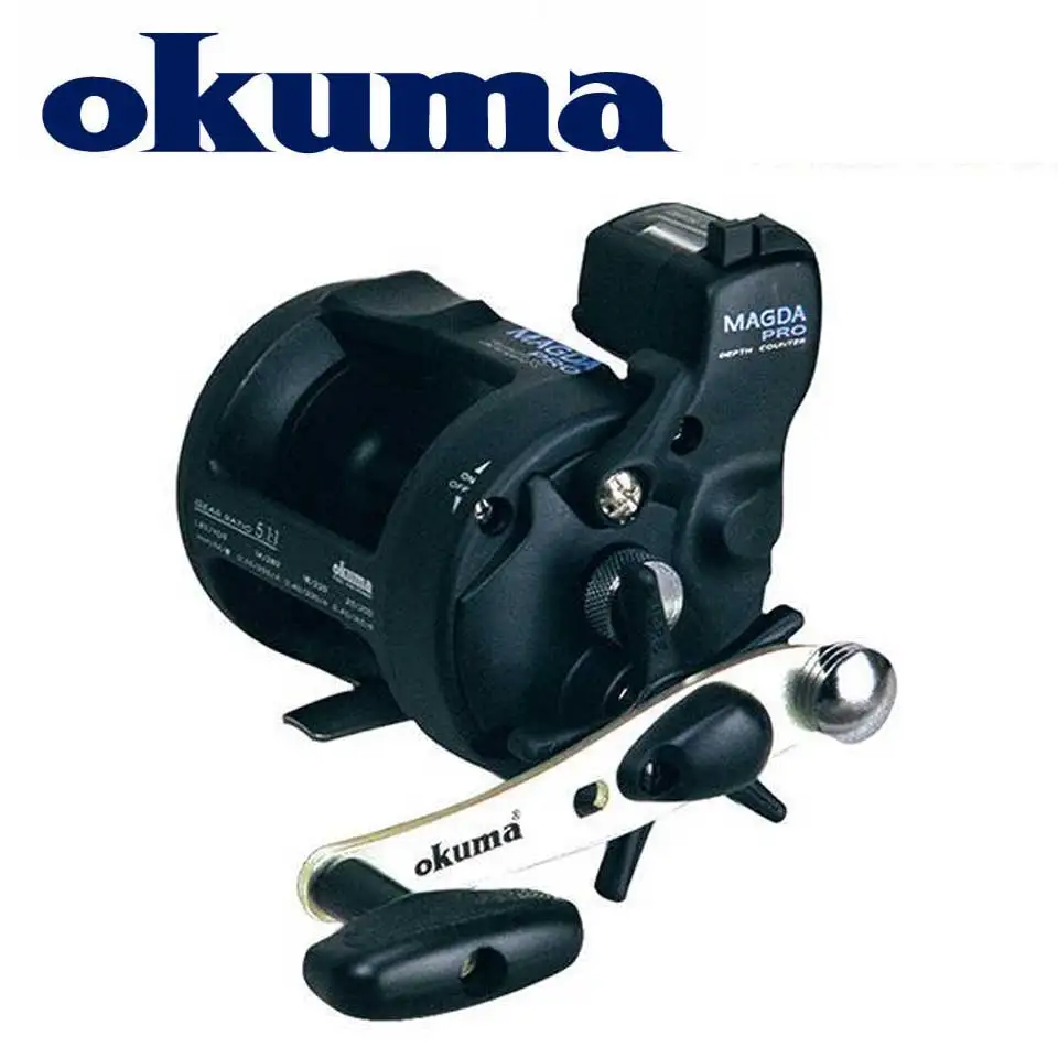 OKUMA Fishing Reel MAGDA  Linecounter DT MA-15DT-T Multirolle Sea Baitcasting Reel