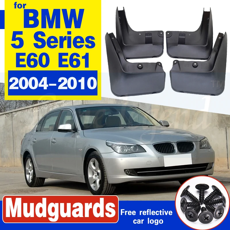 Car Mudflap for BMW 5 Series E60 2004~2010 Fender Mud Guard Flap Splash Flaps Mudguards Accessories 2005 2006 2007 2008 2009