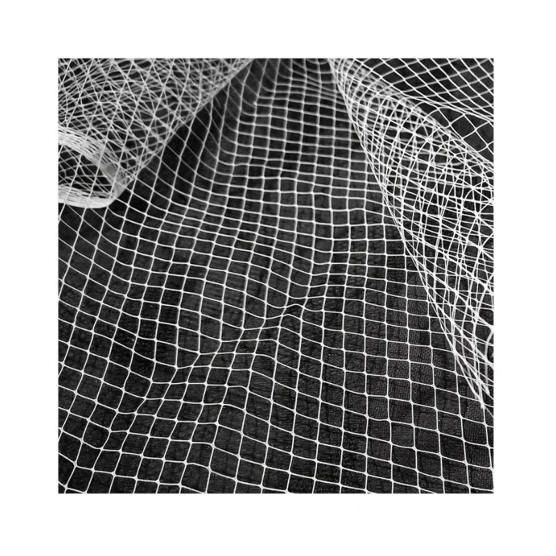 Width 57'' Fishing Net Hard Double Sided Perspective Hollow Mesh Fabric By The Half Yard For Dress Creative Clothing Material