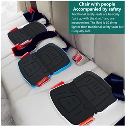 Minifold-asiento de coche portátil para bebé, cojín de seguridad de bolsillo de viaje, estera de asiento de coche plegable para niños pequeños, asiento de seguridad de coche CE 2-12Y