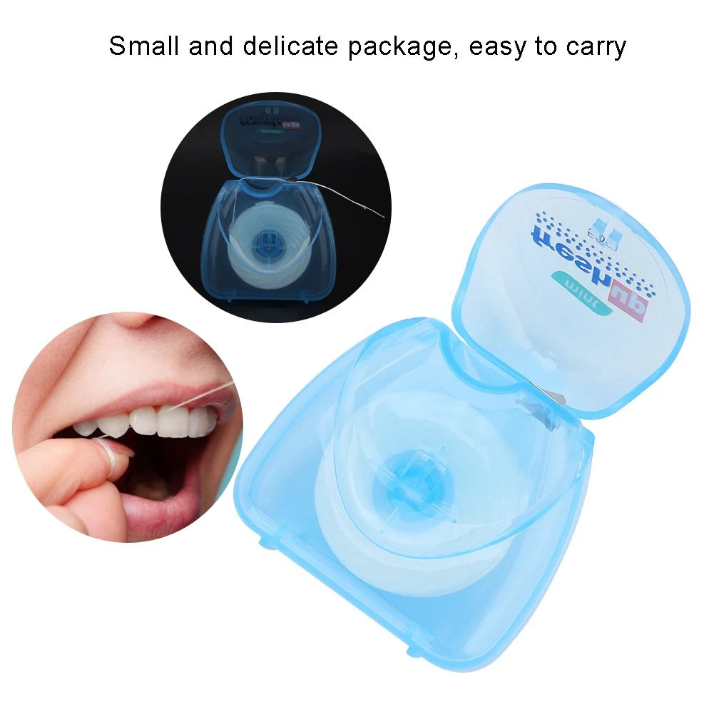 2Pc Microwax Highstrength Ultrafine Dental Floss Bacteria Plaque Removal Tooth Cleaner Oral Hygiene Supplie Maintain Teeth White