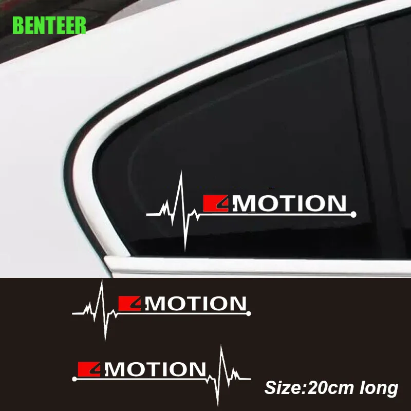 2Pcs 4Motion Car Windows Sticker For Volkswagen GolfR Touareg TAYRGN TERAMONT Multivan Caravelle Passat R36 B8