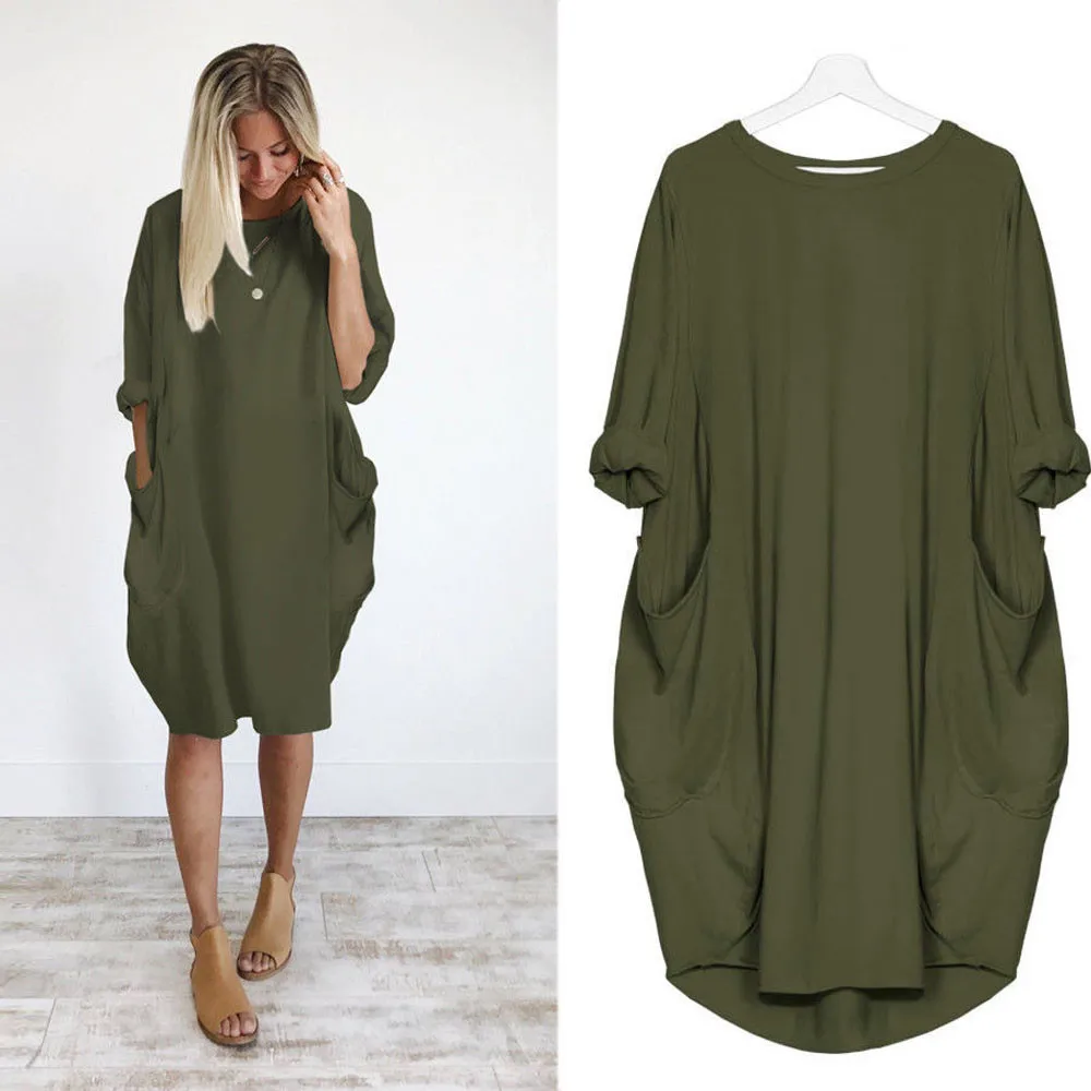 

Autumn Long Sleeve Casual Loose Dress Maternity Clothes for Pregnant Women Vestidos Gravidas Lady Pregnancy es