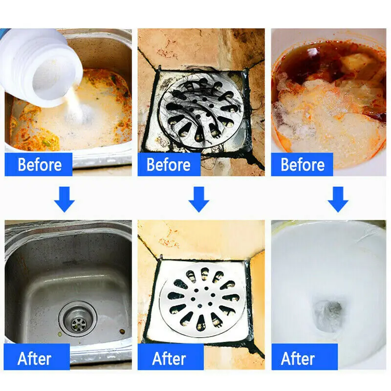 Pipe Dredging Agent Sewer Cleaning Dredge Agent Toilet Effective Powerful Toilet Deodorant Dredge Clog Remover Opener