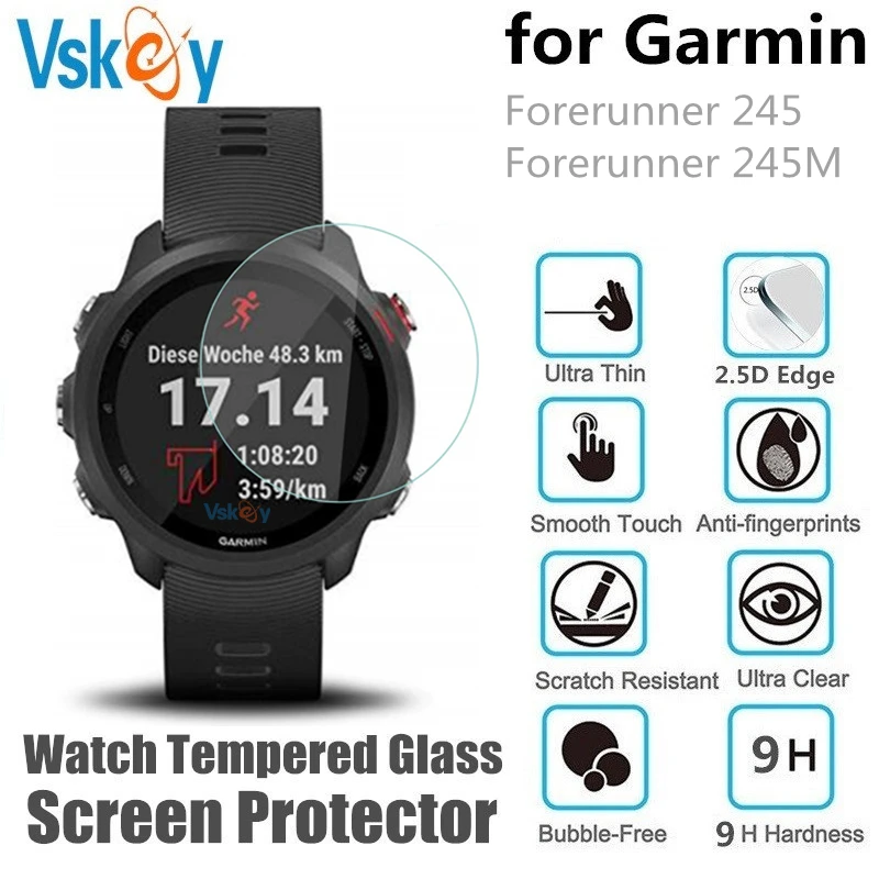 

100 шт., защитное закаленное стекло для смарт-часов Garmin Forerunner 245