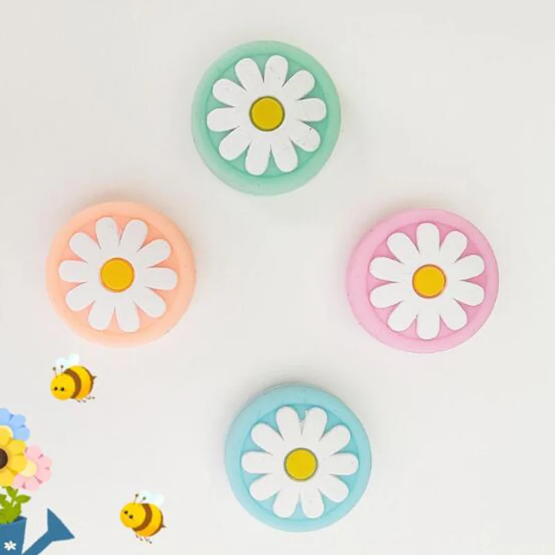 Cubierta de Joystick para Nintendo Switch Oled Lite Joy-Con, Thumb Stick de silicona, tapa de agarre de Panda Flower