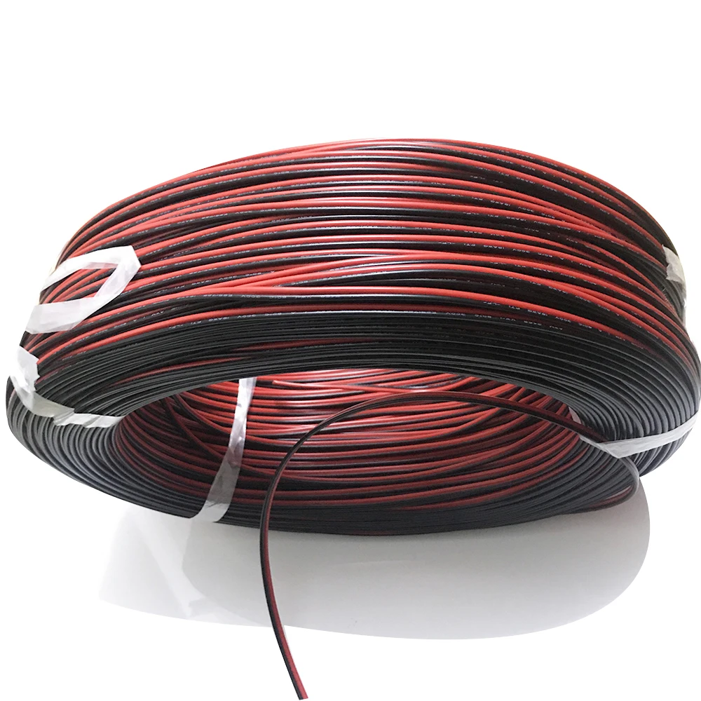 Cables eléctricos UL2468 de 2 pines, Cable de cobre estañado, Cable Flexible rojo y negro, 16/18/20AWG, LED, arnés de cables para coche, bricolaje