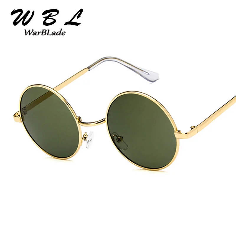

WarBLade 2019 New Sunglasses Men Women Metal Eyeglasses Round Shades Brand Designer Sun glasses Mirror High Quality