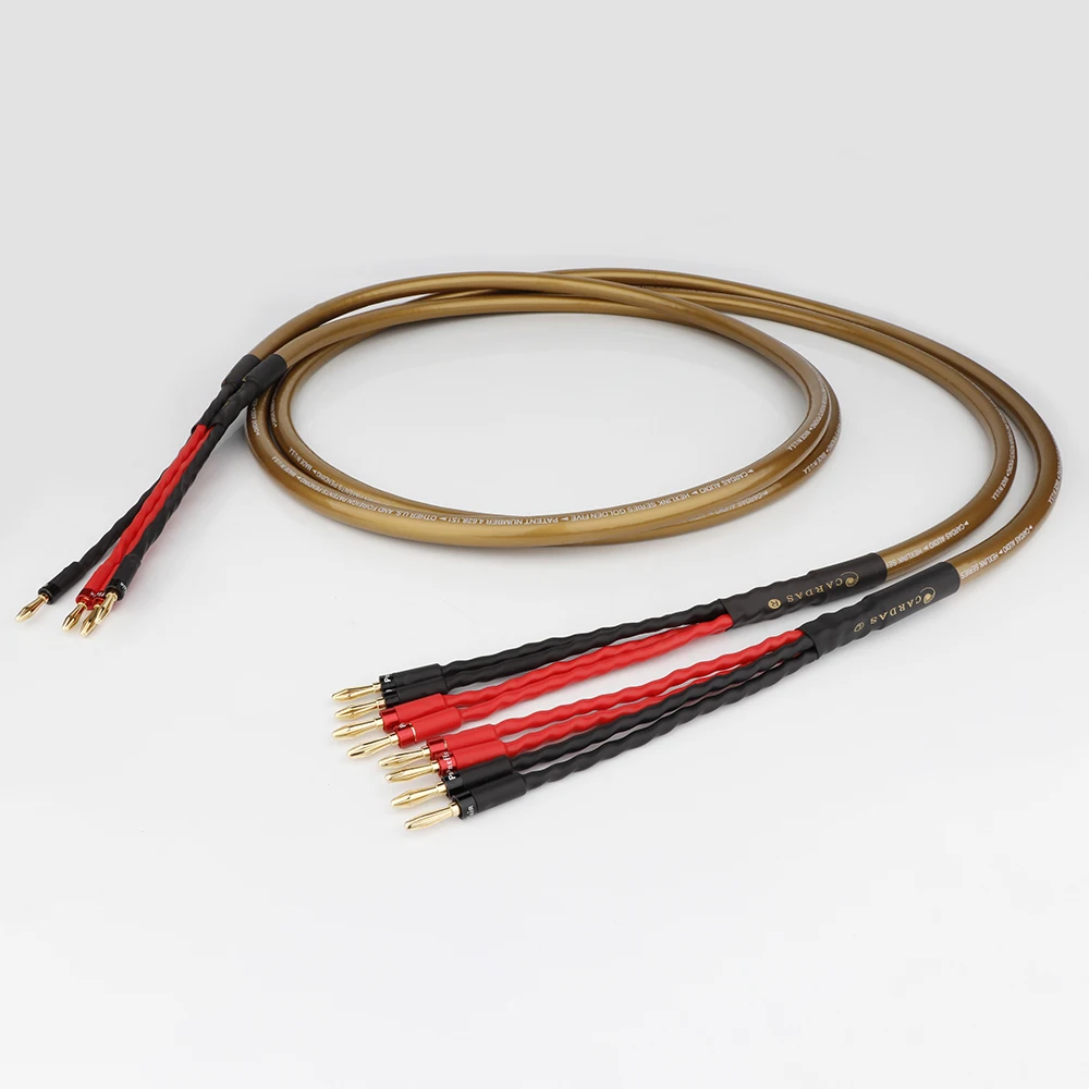 

Cardas Hexlink Golden Five 5C 10AWG OCC Copper Speaker cable HIFI Audiophile Cable 2 banana to 4 banana connector Plug