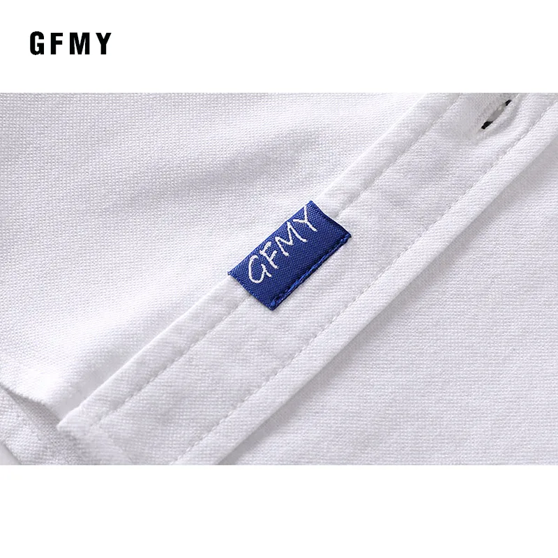 GFMY 2020 spring summer 100%Cotton Full Sleeve Solid ColorBlue boys white Shirt 3T-14T Kid Casual  School Clothes 9004