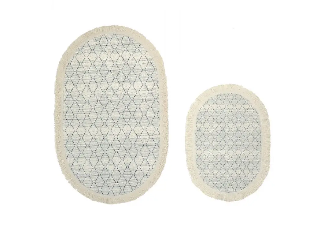 Paving Oval Bath Mat Set 2 Li