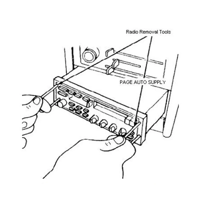 2Pcs Car Stereo Radio Removal Keys CD Changer Disassembly Tool Fit For Alfa Fiat Lancia Alfa Fiat Lancia