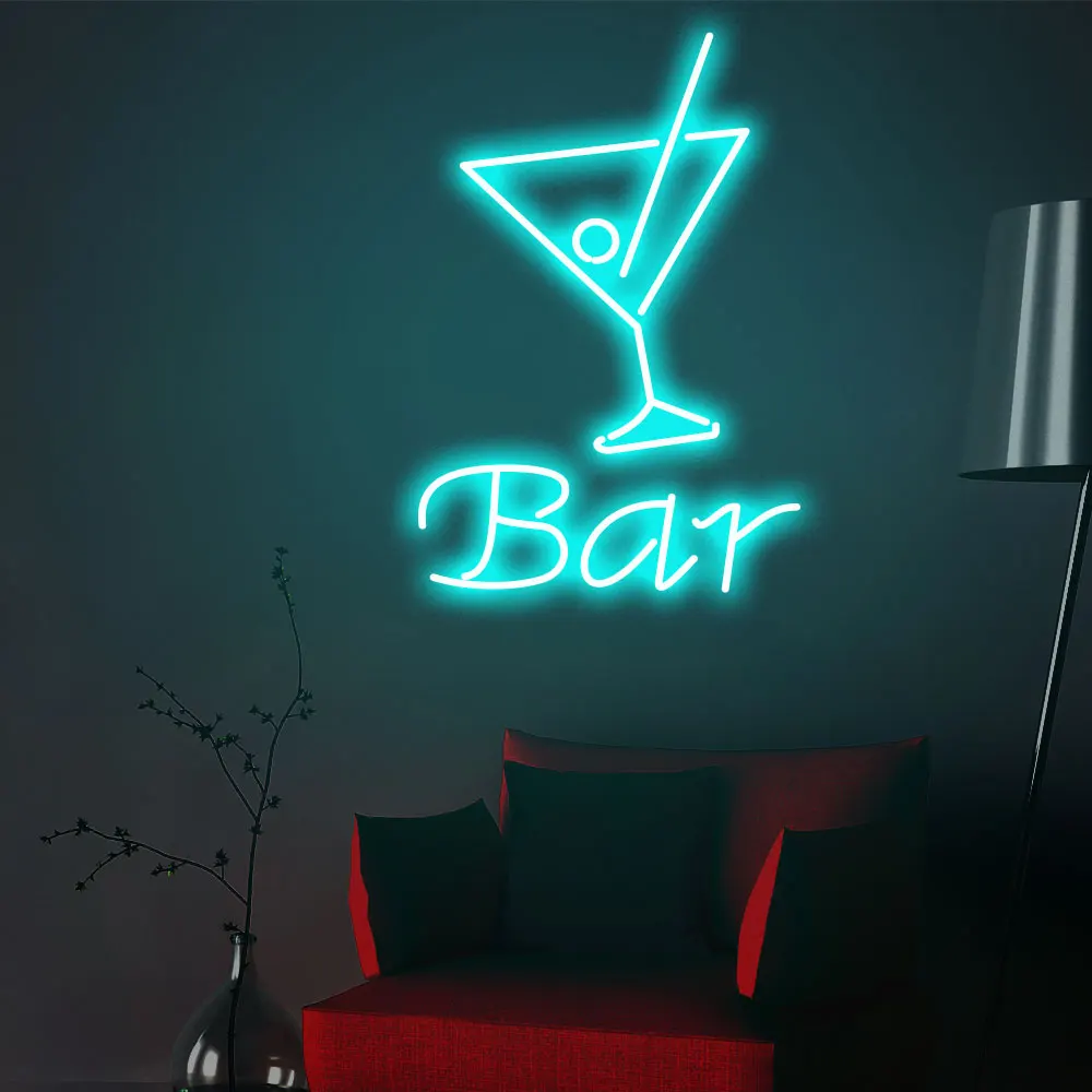 

"BAR" Neon Sign Custom Neon Light Sign Led Custom Pink Light Neon Home Room Wall Decoration Ins shop decor