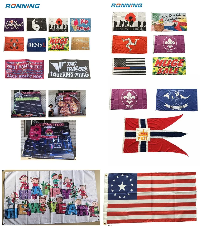 Custom Flags Banner 3x5Ft Graphic Custom Design Polyester Printed Flag indoor Outdoor Advertising Banner home Decoration