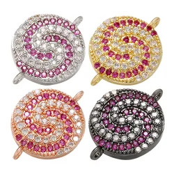 ZHUKOU 13x17mm crystal colored lollipop connector for women handmade DIY necklace bracelet jewelry accessories model: VS435