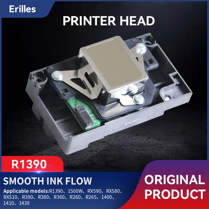 Printer Head R1390 Printhead For Epson L1800 R260 R265 R270 1400 1410 1430 1500W RX510 RX580 RX590 R360 R380 R390 Print Head