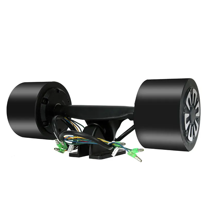 Dupla unidade de skate elétrico controle remoto scooter peças caminhões motor roda controle carregador bateria diy skate elétrico