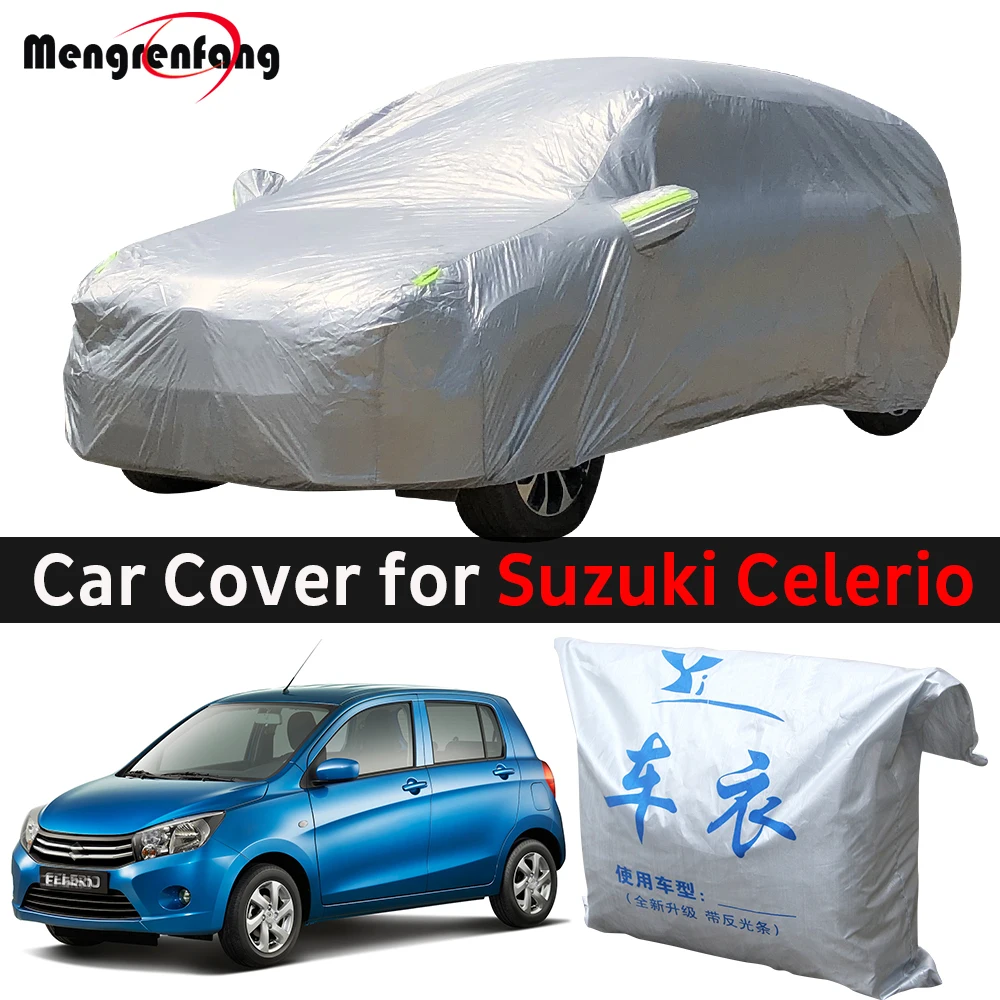 

Для Suzuki Celerio Cultus автомобильный чехол уличный анти-УФ солнцезащитный экран дождь снег мороз пылезащитный чехол