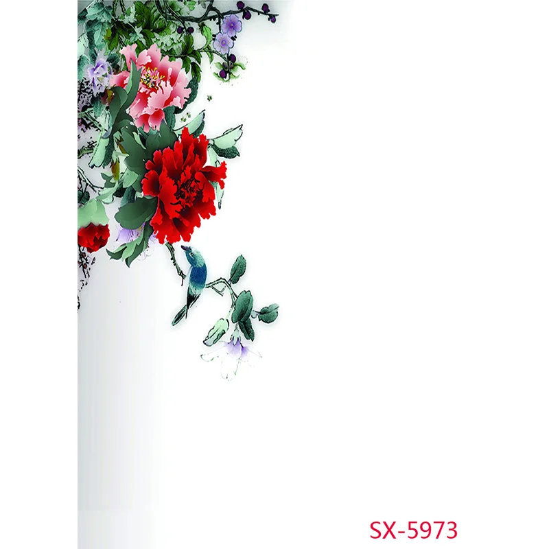 Vinyl Chinese Style Flower Themed Photography Backdrops Prop Vintage Portrait Photo Studio Background  2157 YXFL-88