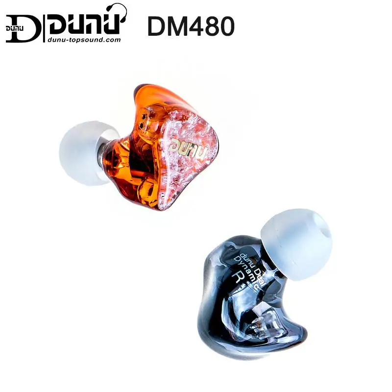 

DUNU DM480 Titanium Dual Dynamic Driver In-ear Earphone with 2 Pin/0.78mm Detachable Cable 3D Printed Shell DM-480