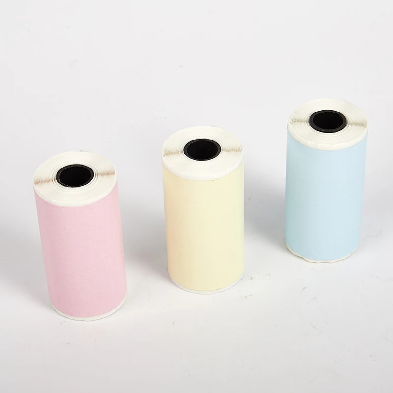 3pcs Mini Photo Printer Printable Sticker Paper Roll Self-Adhesive Thermal Paper 5.6*3.0*3.0cm For PeriPage Thermal Printer