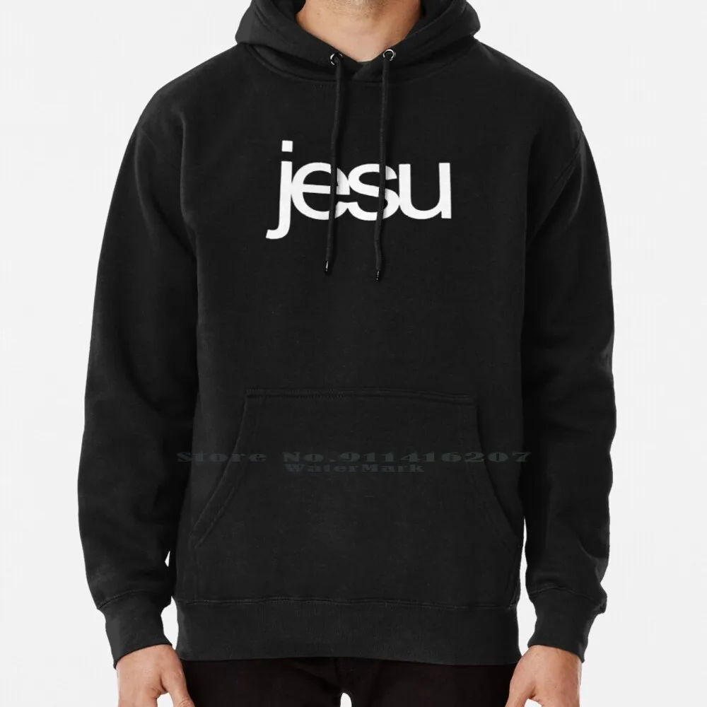 Jesu Hoodie Sweater 6xl Cotton Jesu Metal Hard Black Death Brutal Logo Prog Sludge Stoner Industrial Minimal Usa Uk Norway