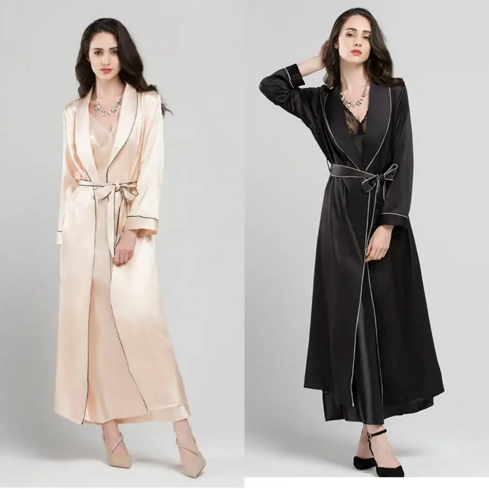 

Women's Autumn Sleepwear Lady Long Sleeves Sleepwear Women Bathrobe Sheer Nightgown Custom Made Robe Prom Bridesmaid Shawel