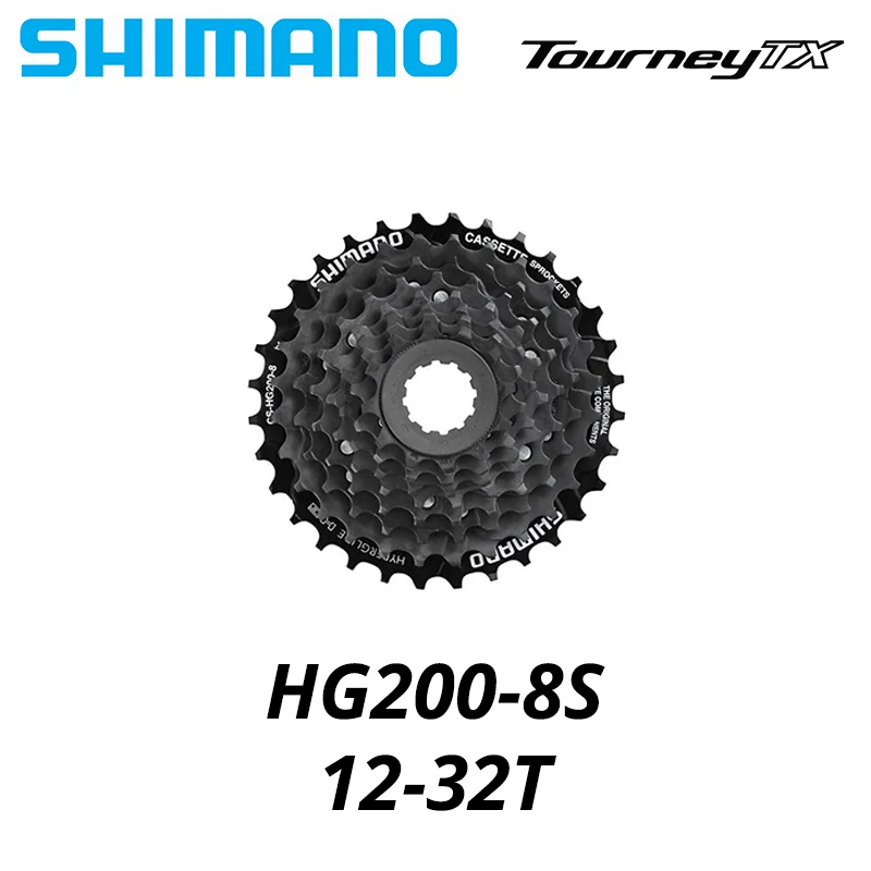 Shimano TOURNEY TX HG200 CS 7 8-Gang-Kassettenritzel CS-HG200 7s 8S 8V 7V 12-28T 12-32T Mountainbike MTB-Ketten 32T 28T – Detail 5