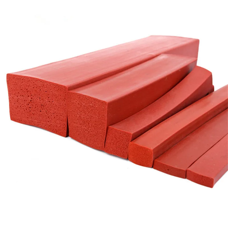 Custom Silicon Foam Strip Heat Insulation 8x4mm 10x2mm 30x2mm 14x14mm 20/25/30/35/40/50mm x 3/5/10/15/20/30mm 42x21mm Red