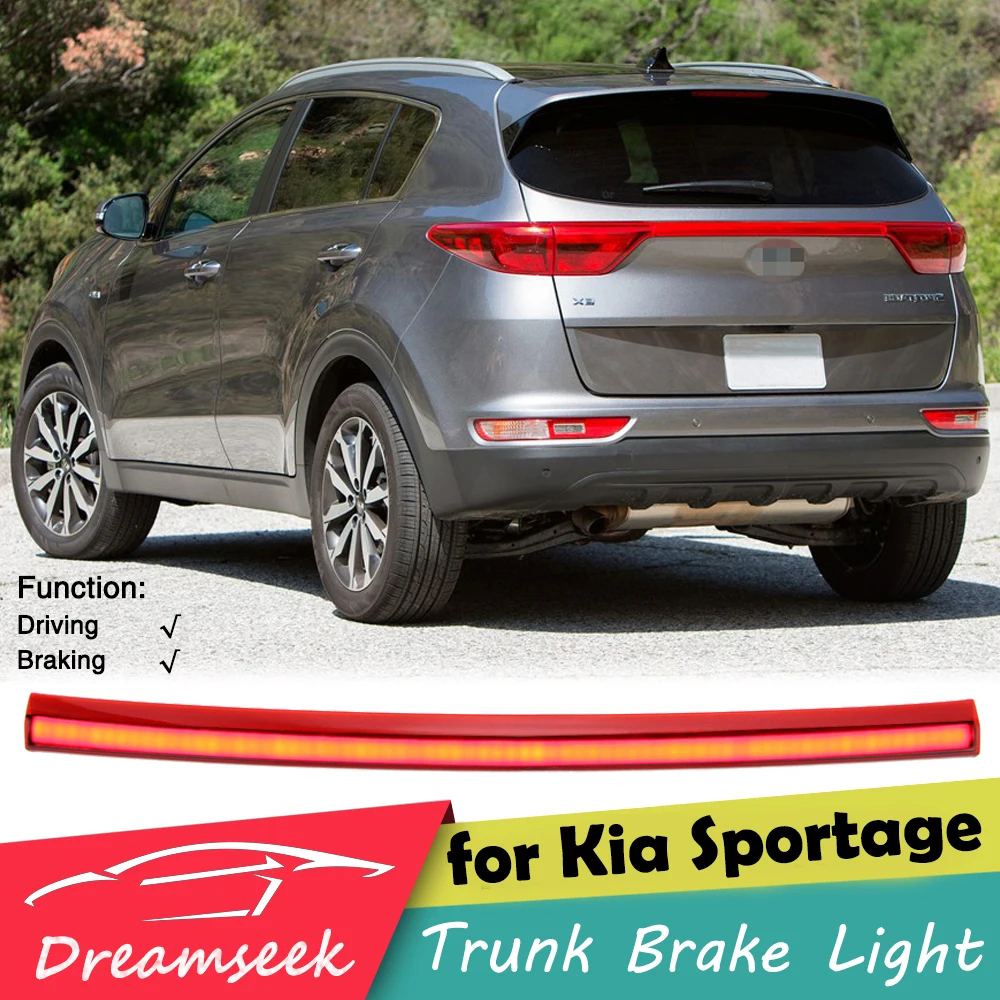 Tylna lampka przedłużana LED Kia Sportage QL LX / EX 2016 2017 2018 2019 2020 2021 czerwona tylny reflektor światło hamowania