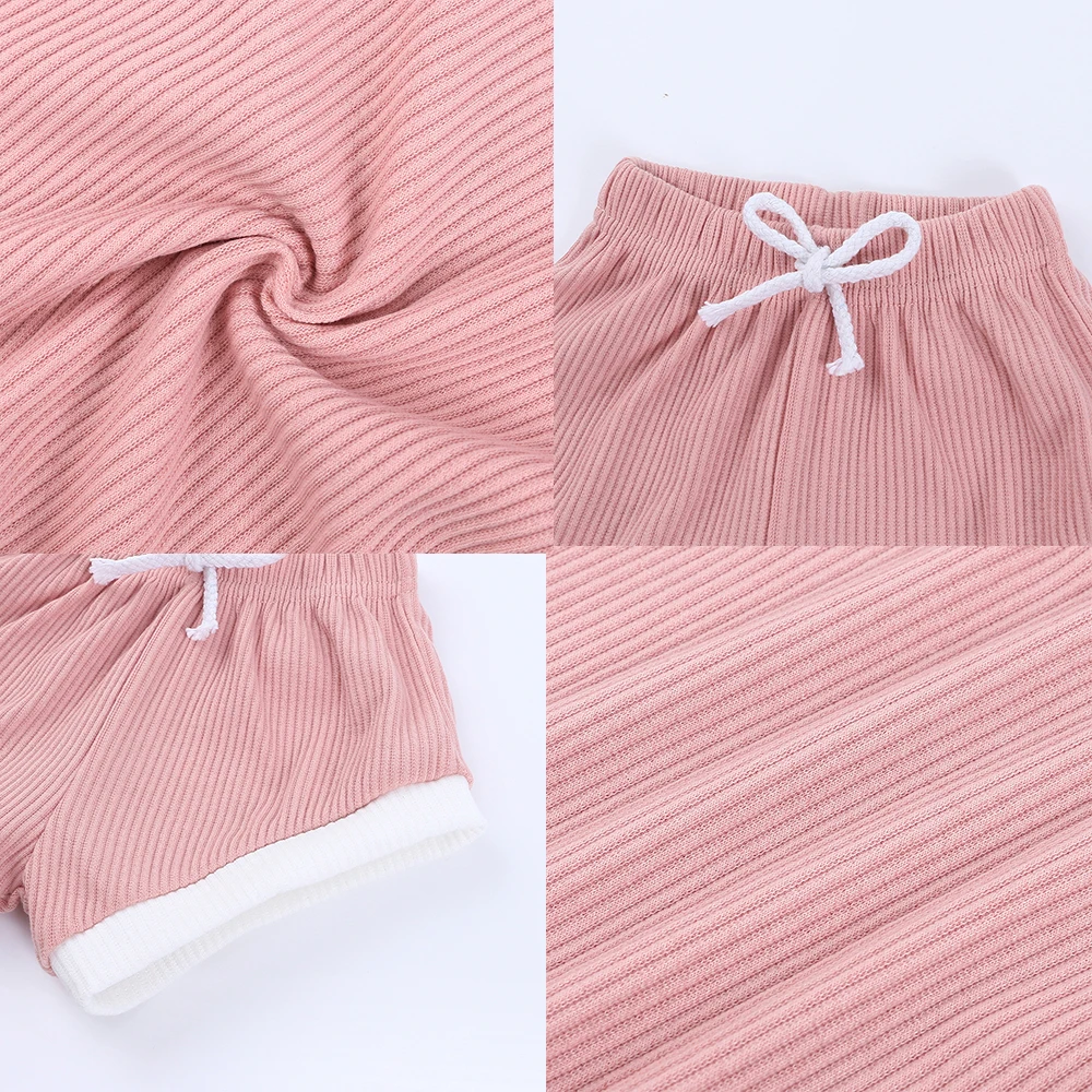 2026 sommer Neugeborenen Baby Jungen Mädchen T-shirt Kurze Anzüge 2 stücke Kinder Kleidung Kurzarm T-shirts + Shorts Trainingsanzüge Sets 6M-4Y – Detail 6