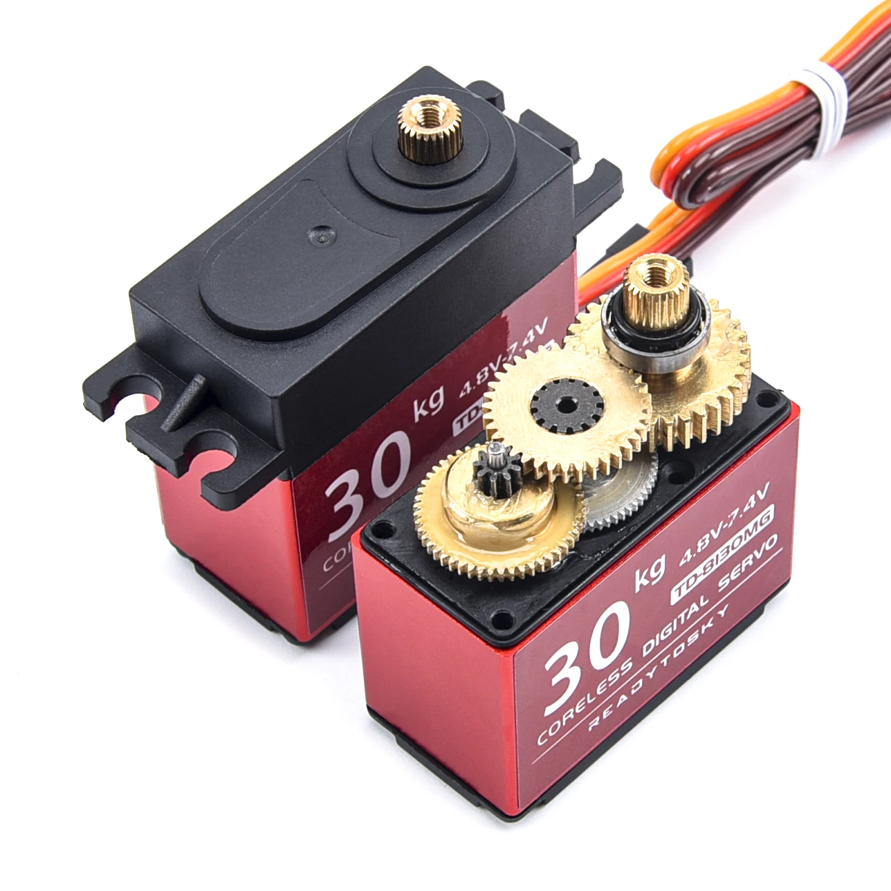 Waterproof Servo 20KG 25KG 30KG 35KG 40KG High Speed Metal Gear Digital Servo RC Baja Servo For 1/8 1/10 1/12 Scale RC Cars