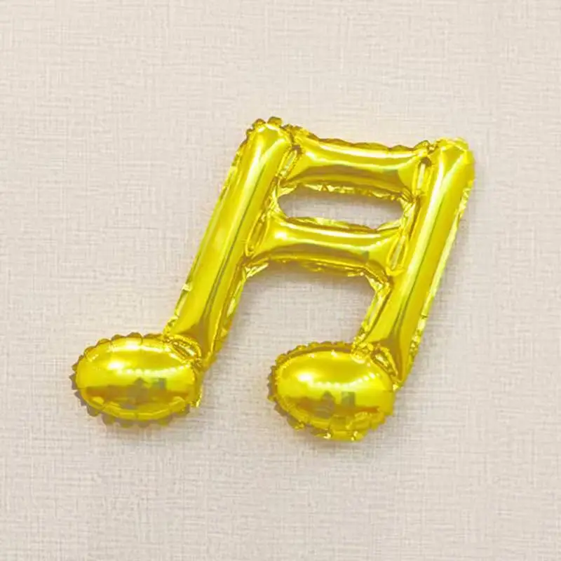 1pcSingle note double note shape concert decoration dress up party arrangement music note aluminum film balloon