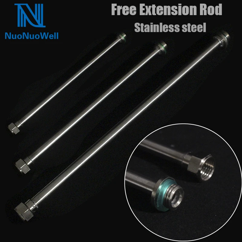 NuoNuoWell M14*1.5 Male x Female Screw Stainless Steel Free Extension Rod Agriculture Electric Sprayer Machine Fittings 21-52CM