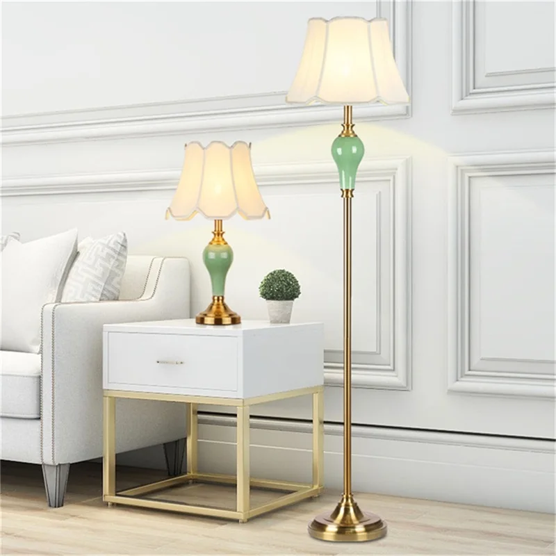 

OULALA Dimmer Floor Lamps Light Modern LED Creative Design Ceramic Decorative For Home Living Room