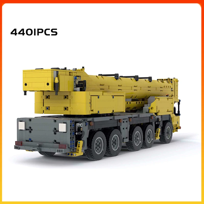 MOC Building Block Engineering Vehicle Model Grove GMK 5250L mobile crane High-Tech Collection Educational Toy Gifts