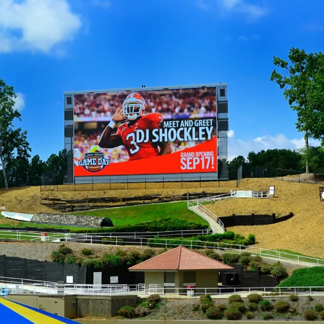 P3 rgb módulo display led placa de publicidade estádio