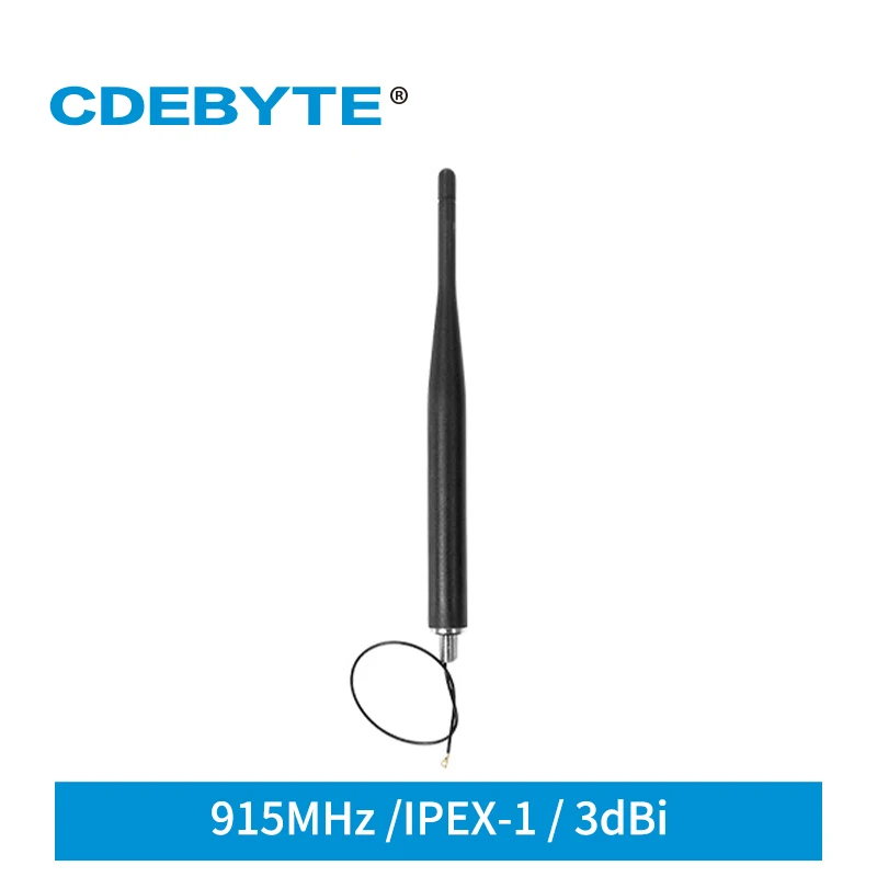 915MHz Antenna Rubber Rod IPEX-1 High Gain 3dBi for Equipment Cabinet Logistic Fleet Property Security Taxi Fleet TX915-JZLW-15