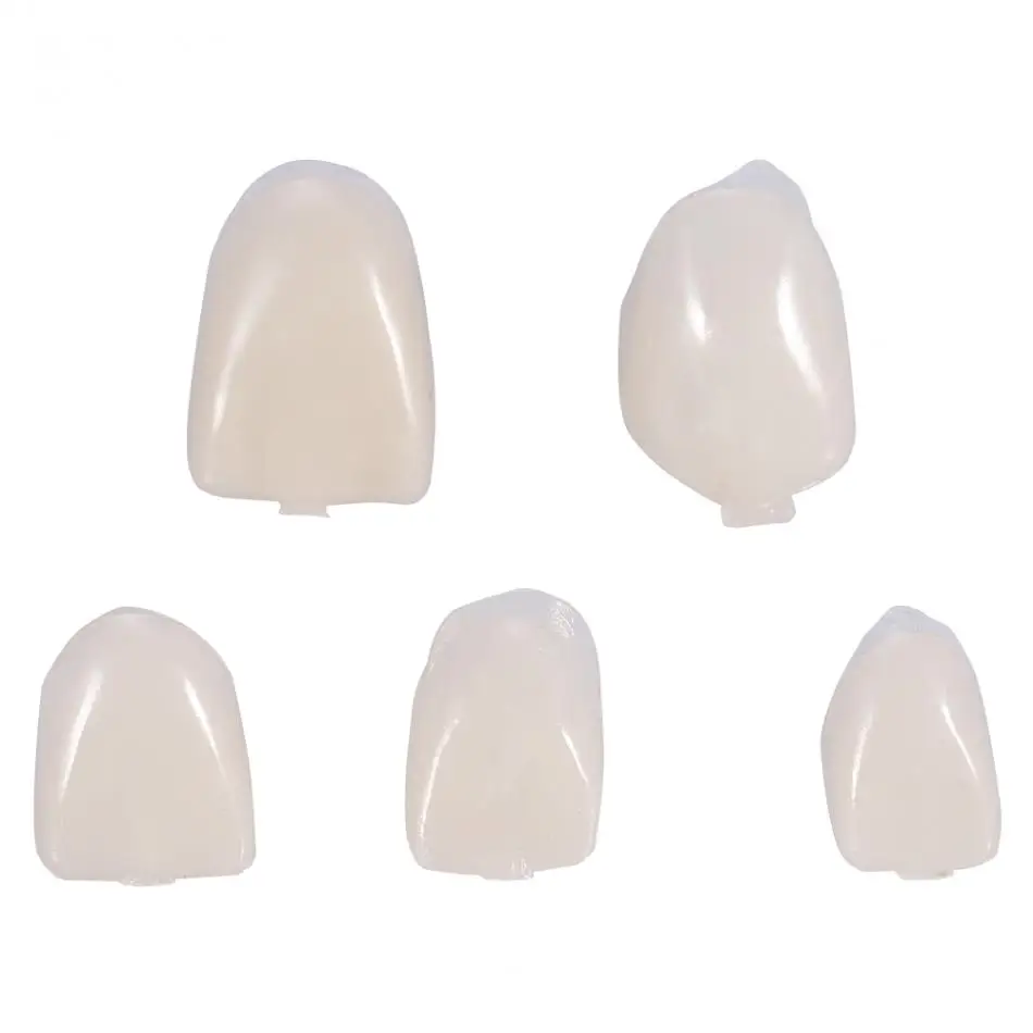 100Pc False Dental Crown Resin Porcelain Material Temporary Teeth Crown Realistic Oral Care Teeth Whitening Anterior Molar Crown